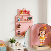 Magnetische Toniebox Plank – Grenen Houten Drijvende Wandplank voor Tonie Box Speler en Tonie Figuren, Organizer voor Kinderkamer (Roze)