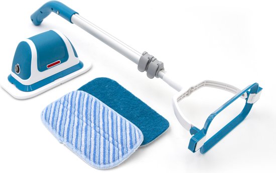 Livington MultiScrubber elektrische schrobber - accu-mop voor moeiteloos dweilen, schrobben en boenen - 2-in-1 dweilsysteem als handschrobber & vloermop