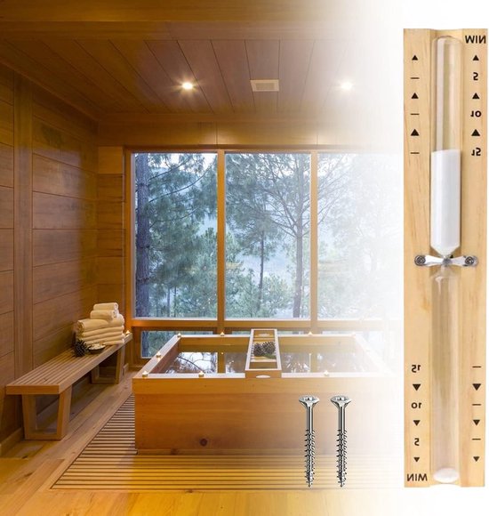 Zandloper Sauna 5-10-15 minuten wit zand
