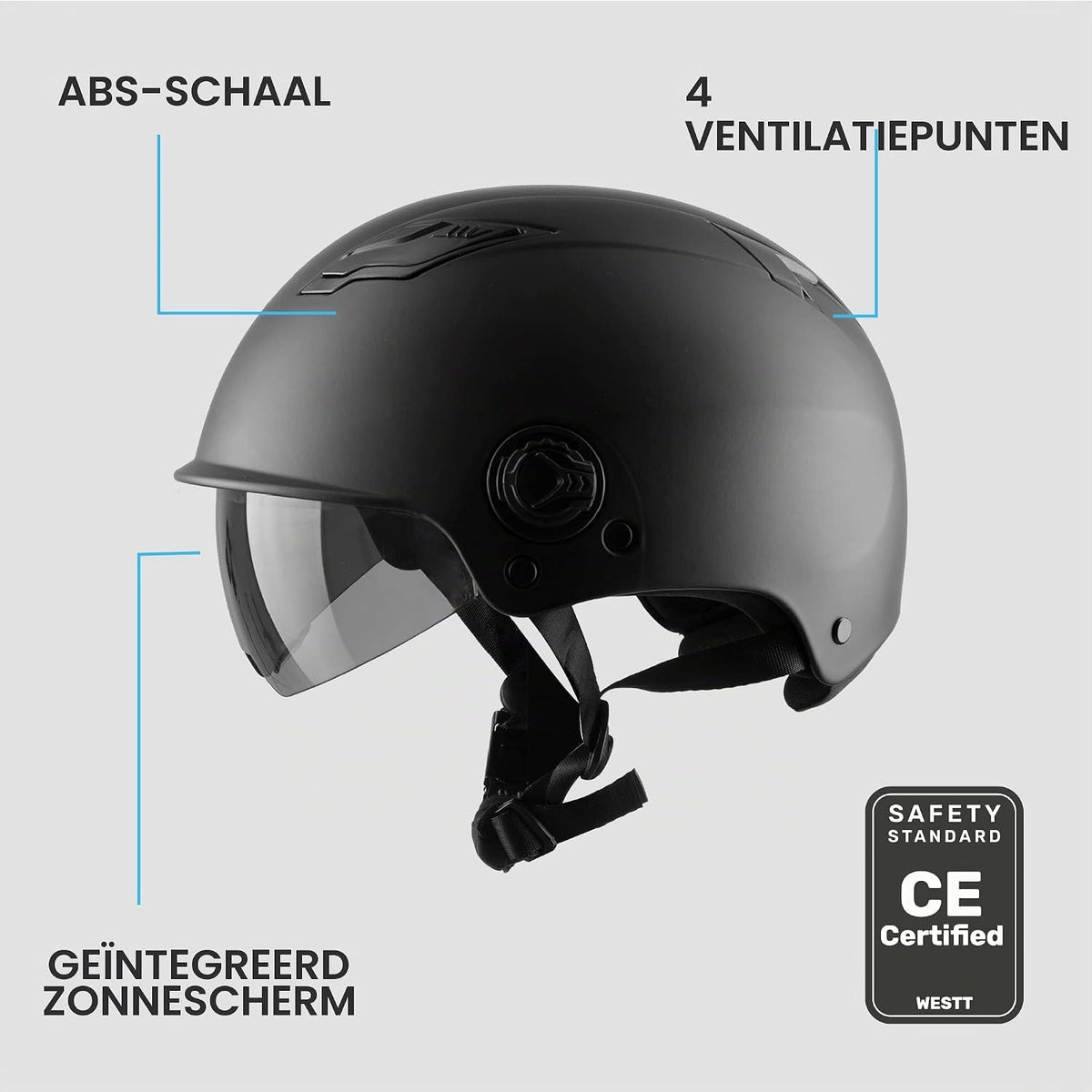 Helm WESTT Escape Skateboard Zonneklep Lichtgewicht Speedbike Skatehelm Fietshelm BMX Helm Inliner Helm Mannen & Vrouwen Verstelbare Kinriem