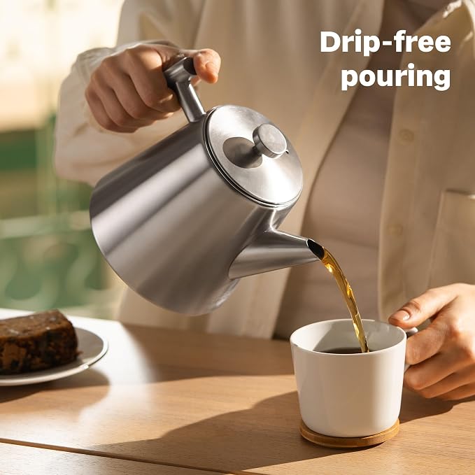 Theepot Thermo + interne zeef SILBERTHAL roestvrij staal 1 liter