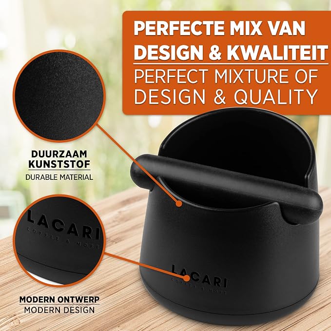 LACARI Koffietappertje Afklopbak Koffiedikhouder Koffietap