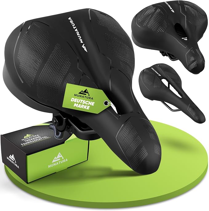 MUNATURA/NEXTCOVER Ergonomisch Fietszadel - Comfortabel en Waterdicht voor Heren en Dames Mountainbike, Citybike, Trekkingbike (zie varianten)