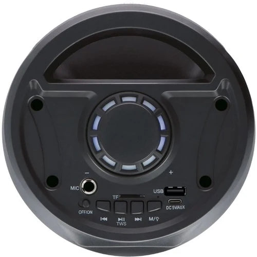 Bluetooth Speaker met RGB Licht - Draagbare Partybox 4,5 Uur Batterijduur - Party Speaker met USB Ingang en TF-Kaart - 16 x 38.5 cm