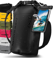 Nordlight Waterdichte Dry Bag Tas 10L met Telefoonhoes – Waterproof Duffeltas met Schouderriem voor SUP, Surfen, Strand en Outdoor